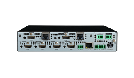 MSD-V42UT, 4K@60 Digital Multi Switcher with 4 Inputs and 2 Outputs, HDBaseT Output model