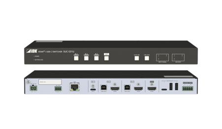 SUC-S31U - 4K@60 HDMI and USB-C Switcher with 3 Inputs and 1 Output