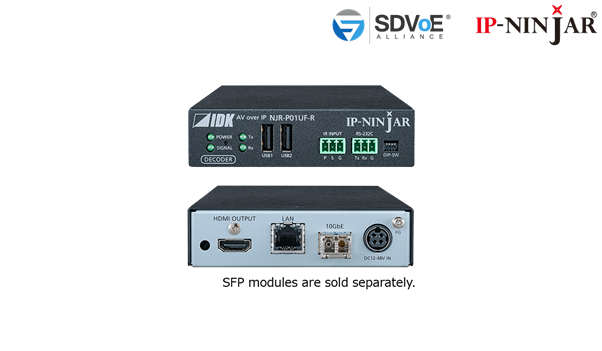 [NJR-P01UF-R - 4K@60 HDMI Decoder Fiber model (SFP+ module sold separately)] NJR-P01UF-R - 4K@60 HDMI Decoder Fiber model (SFP+ module sold separately)