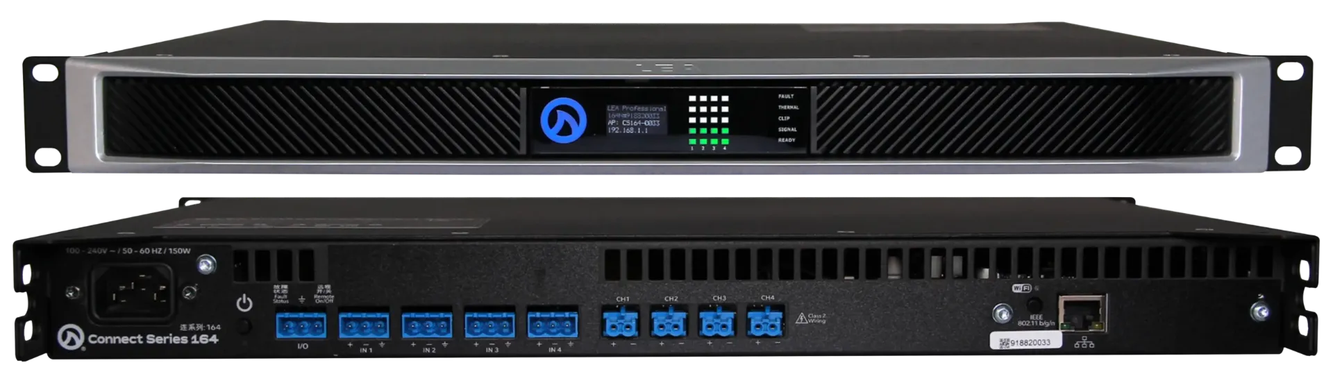 [LEA CS164 - 4x 160w 4ch Amplifier] CS164